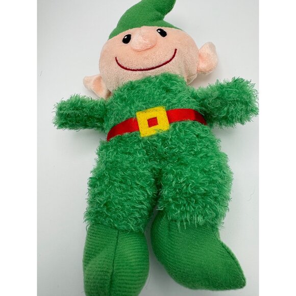Musical Elf & Snowman Plush Toys Set - 7" Greenbrier International Soft Fuzzy Fa - Picture 5 of 5